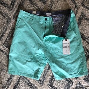 NWT Hudson & Barrow Mint men shorts Sz 38